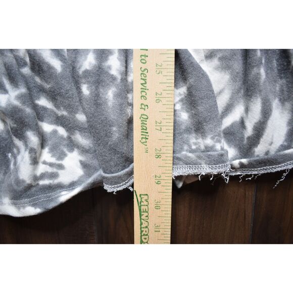 Dress Up Love People Love Clothes Tie Dye Sweatshirt Babydoll Dress White Gray - Picture 6 of 6
